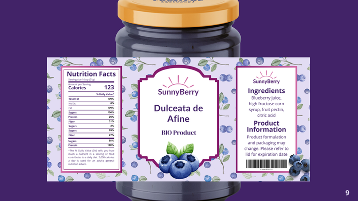 Dulceață de Afine Bio